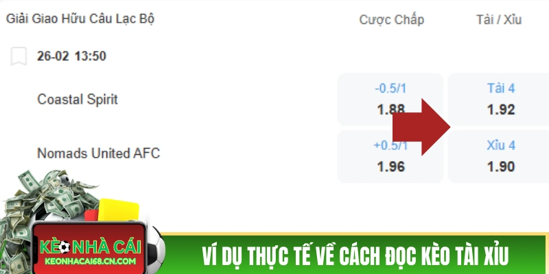 Cách Đọc Kèo Tài Xỉu - Hiểu Nhanh Cơ Chế Trong 5 Phút 3 Ví dụ thực tế về cách đọc kèo Tài Xỉu trong bóng đá